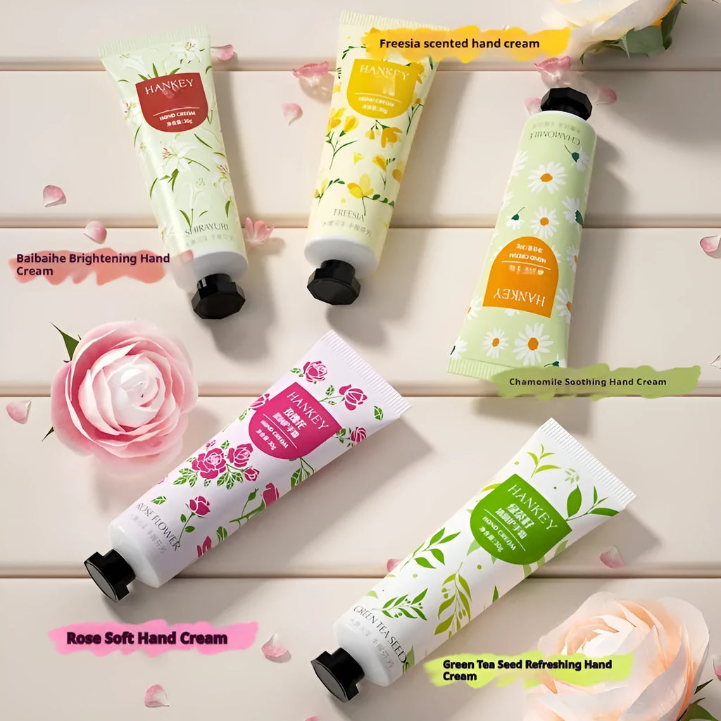 30g fruit hand cream tube in choice of 11 varieties including avocado, chamomile, mango and rose
