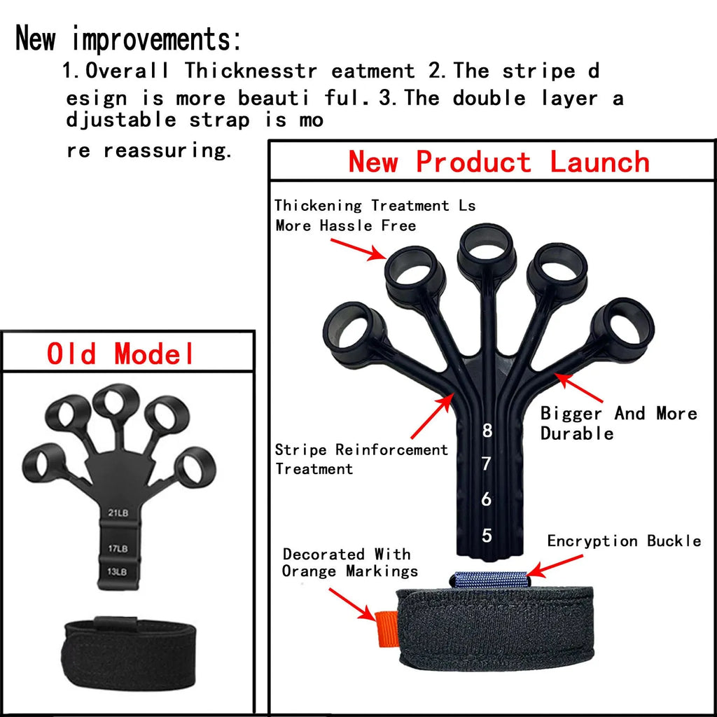 Silicone finger rehabilitation trainer with adjustable belt and tension rope system