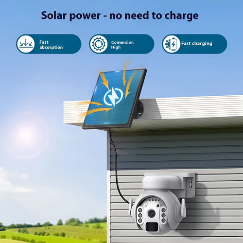 3 million pixel solar security camera with full-colour night vision in white, black or camouflage