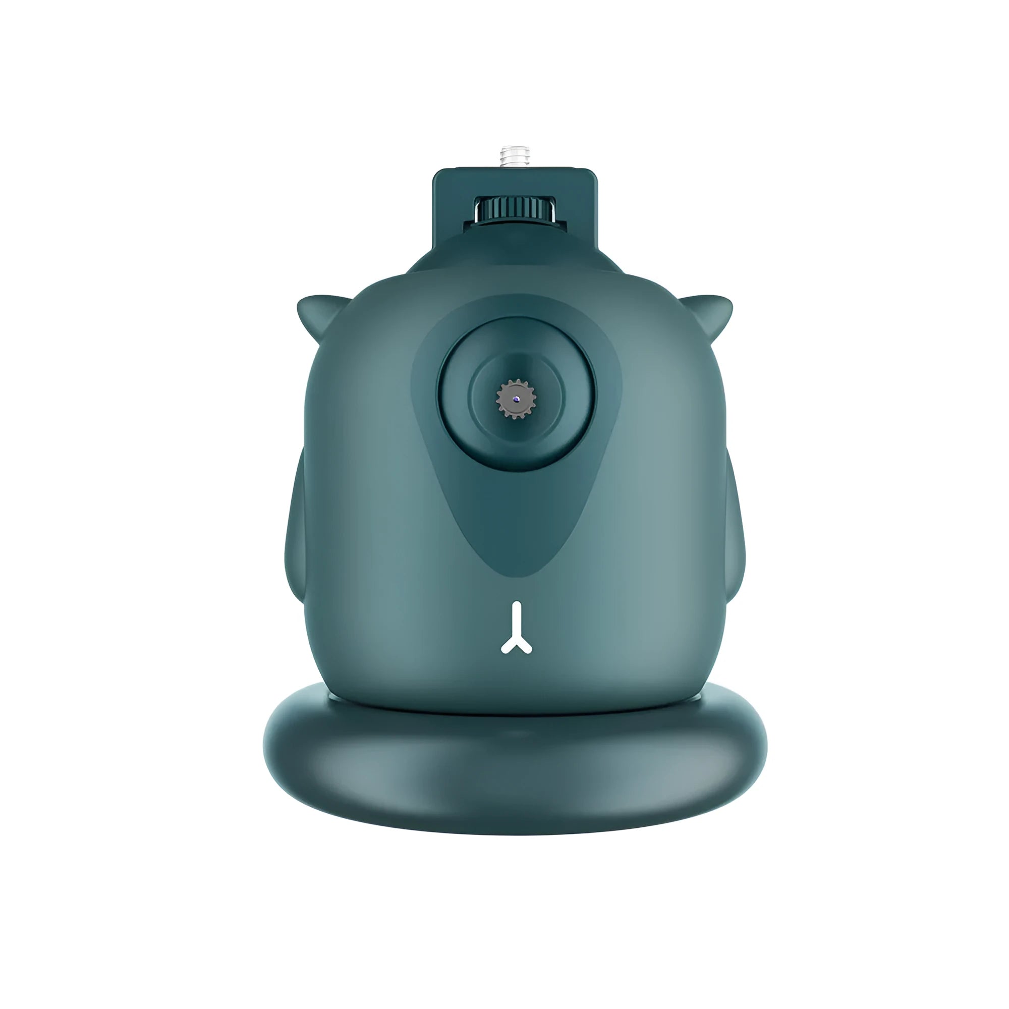 Intelligent AI face recognition gimbal with 360-degree rotation on dark background