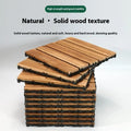 Square camphor pine flooring tile with wood grain, shown in 30x30 cm size.