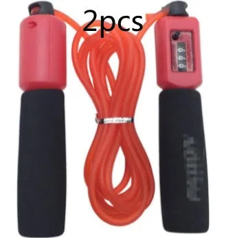 Fitness skipping rope with 3m length and sponge handles in black blue green or red