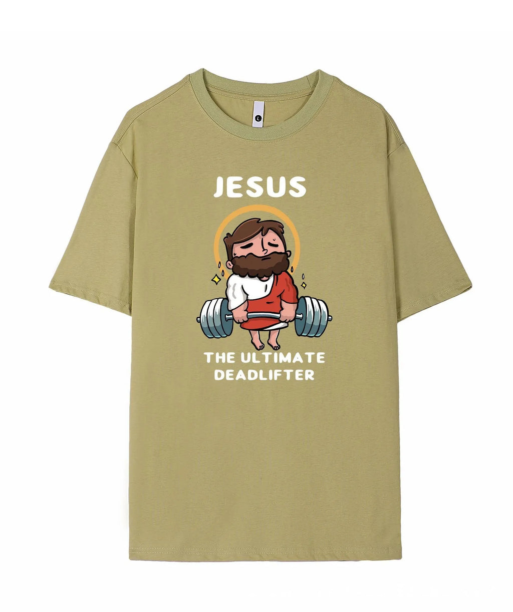Thin pure cotton short sleeve t-shirt shown in one of seven colours: apricot, black, blue, khaki, matcha green, red, or white.