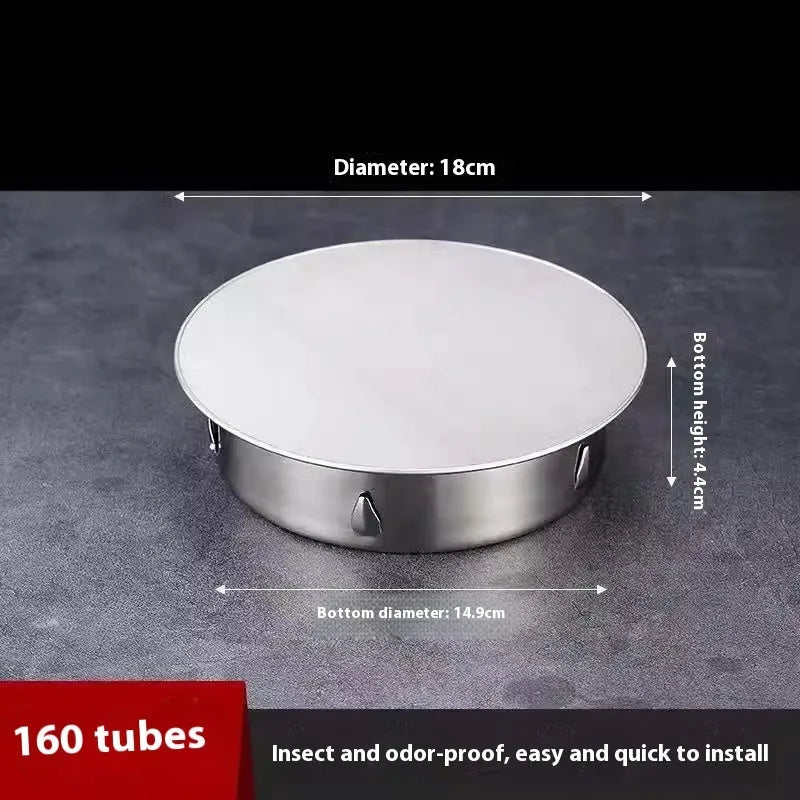 Stainless steel deodorant floor drain cover with modern simple design