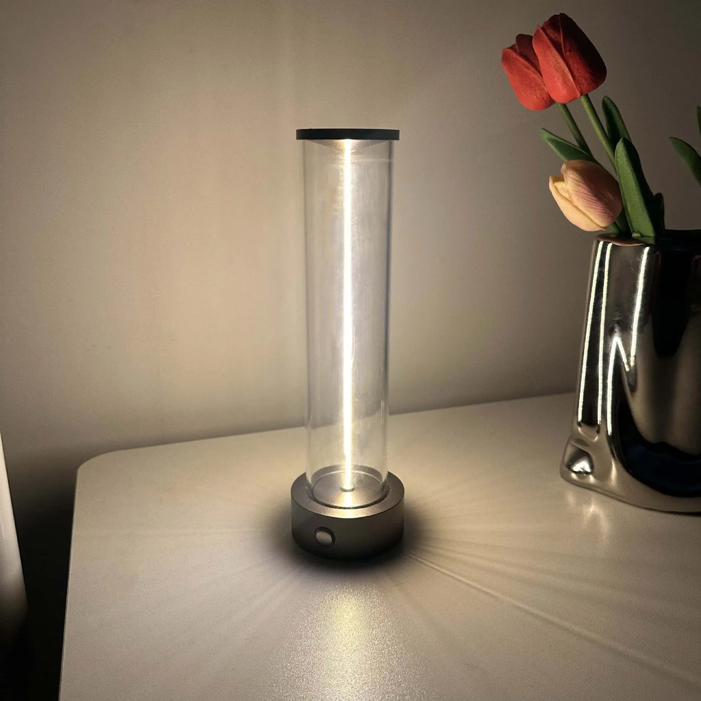 USB rechargeable magnetic LED night light strip measuring 53mm by 234mm