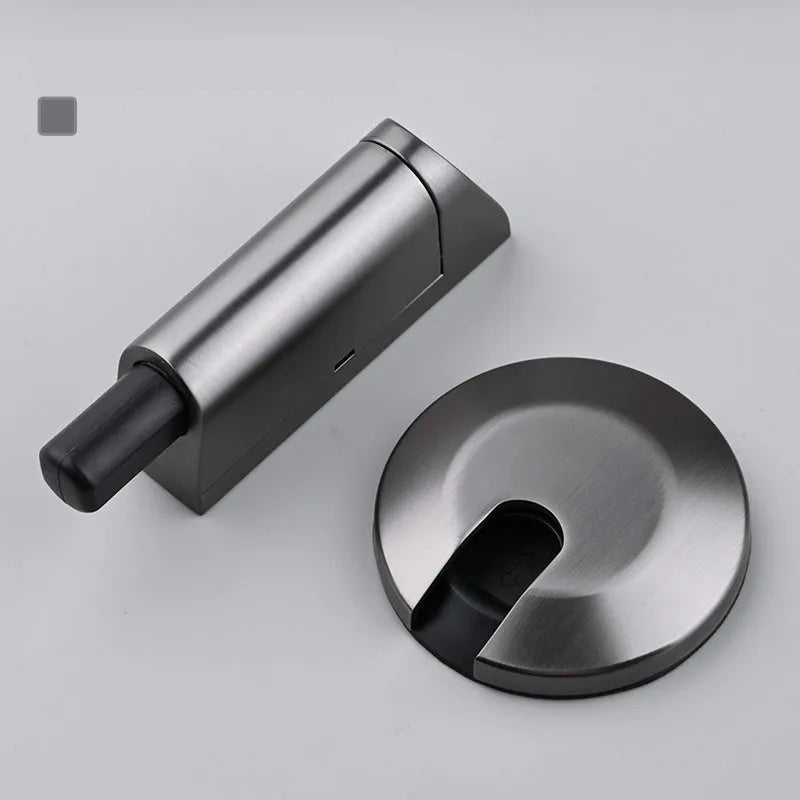 Zinc alloy invisible door stopper in modern design with six finish options
