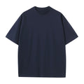 Men's pure cotton short sleeve round neck loose t-shirt in khaki colour