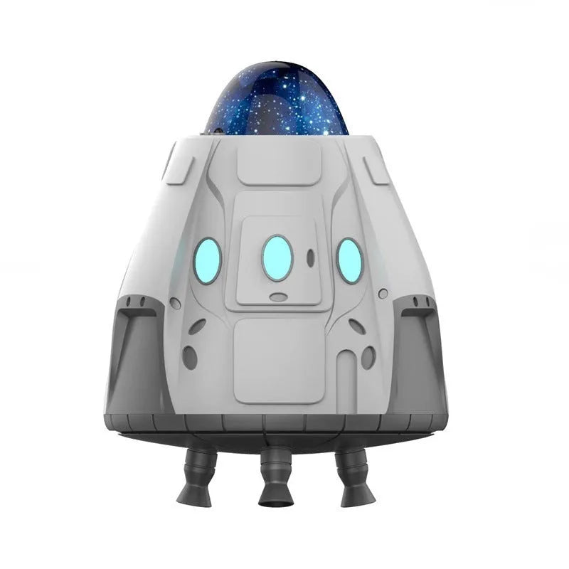 White space capsule Bluetooth remote control Northern Lights starry sky ambience light on table