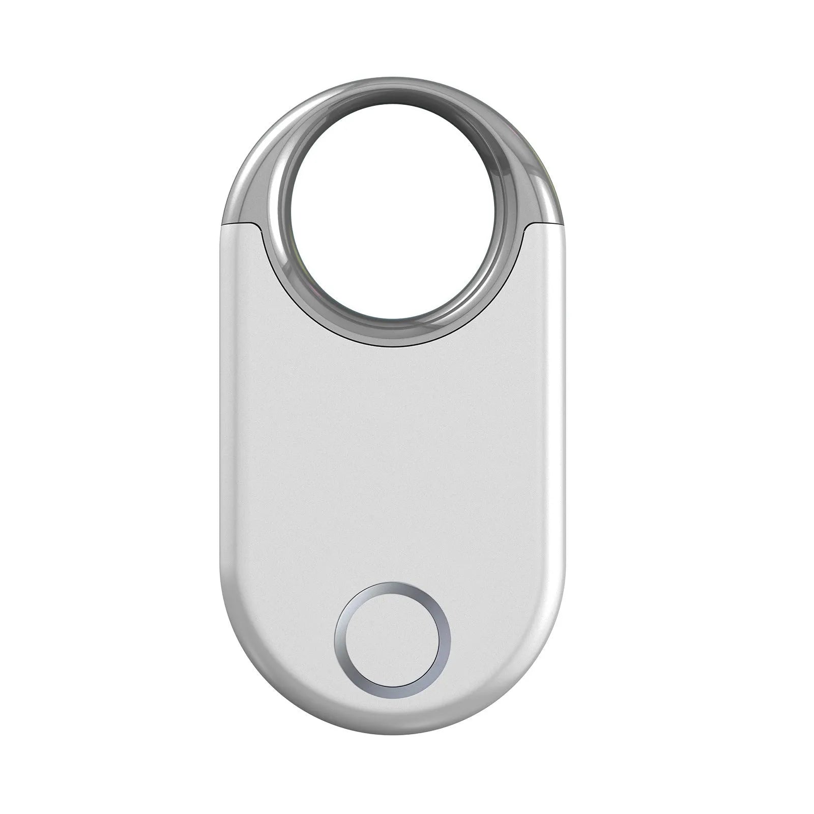 Compact black and white GPS anti-lost tracking device for pets and children