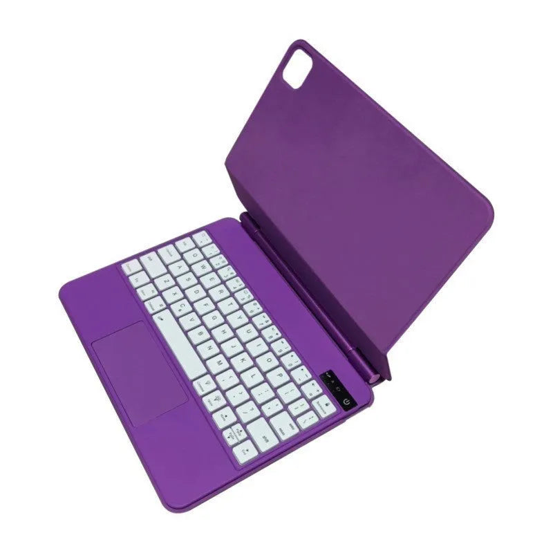 Wireless Bluetooth keyboard with magnetic protective sleeve for iPad tablets in five colour options