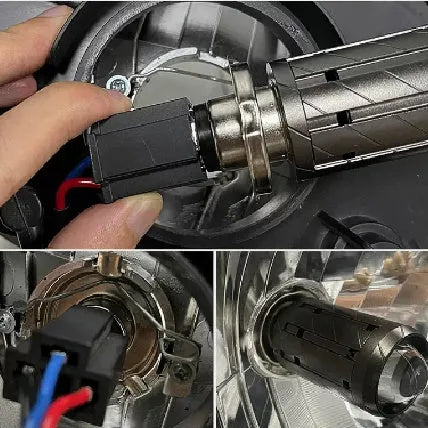 LED headlight conversion bulb for Chunfeng 150NK motorcycle with H4 base and integrated beam functions