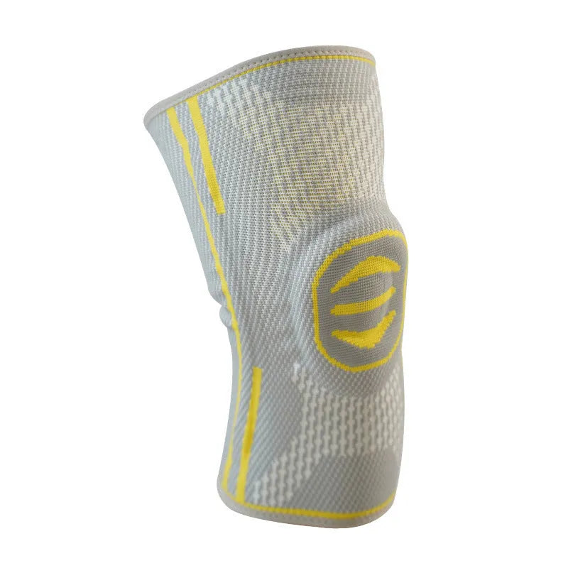 Cotton mountaineering knee pads in green, blue, or yellow colours