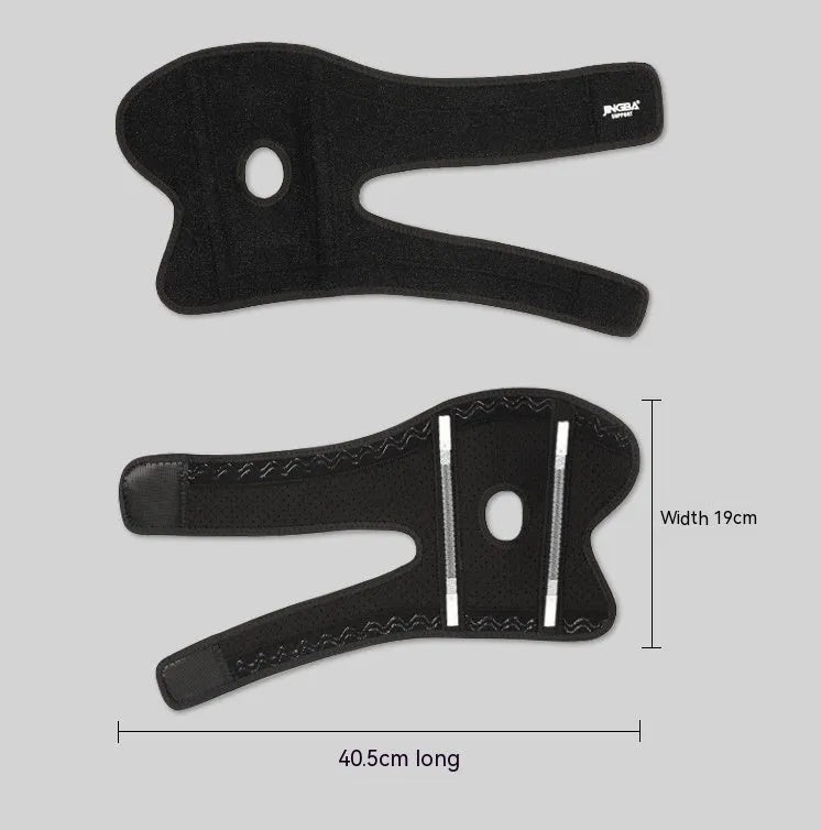 Black adjustable sports elbow guard for training and outdoor activities