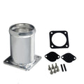 Land Rover TD5 EGR delete kit with aluminium removal pipe, 4mm blanking plate, gaskets, and bolts