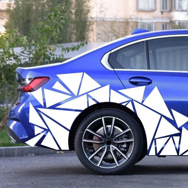 Large roll of coloured PET car sticker for vehicle body and wheel arch decoration.