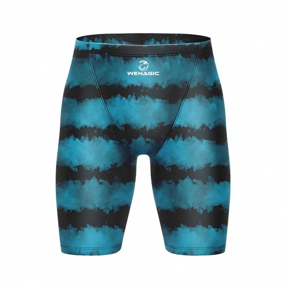 Men's Lycra polyester swimming briefs in briefs style on size chart