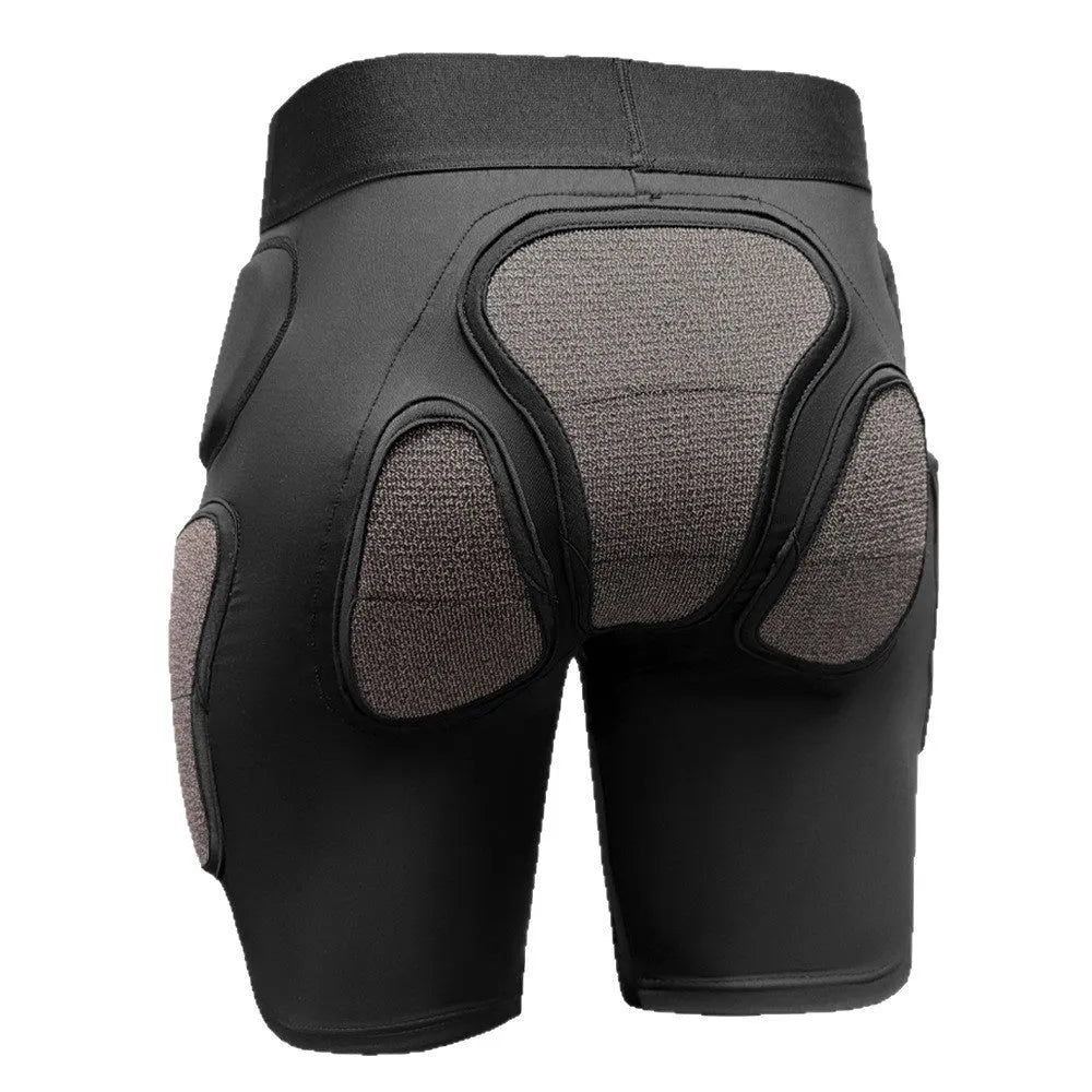 Skiing protective gear hip and knee pads with X-ray diffraction design for anti-fall cushioning