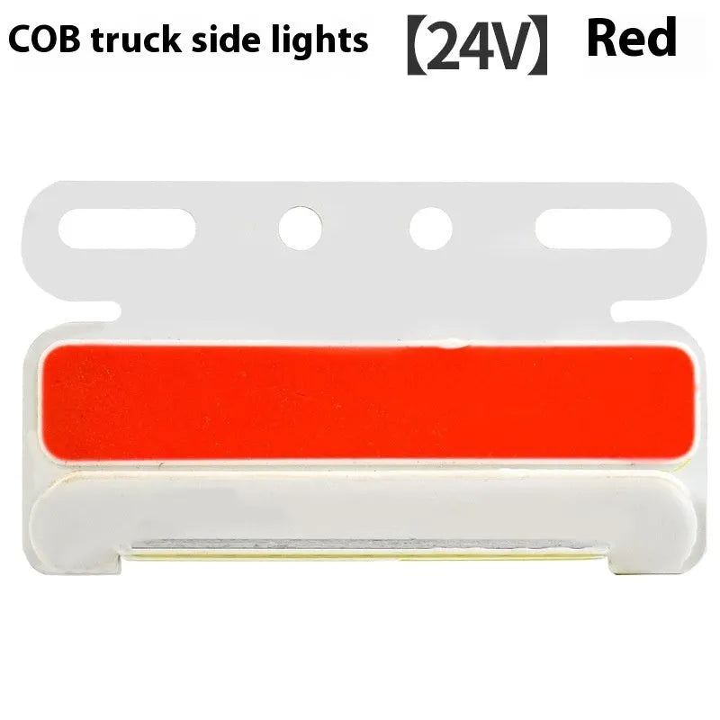 Truck side light with COB LED technology in 12V and 24V versions for ground tyre illumination