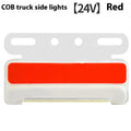 Truck side light with COB LED technology in 12V and 24V versions for ground tyre illumination