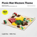 Fabric dog snuffle mat in various colour themes for mental stimulation and scent games
