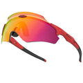 Frameless athletic windproof glasses with colourful integrated lens in sports design