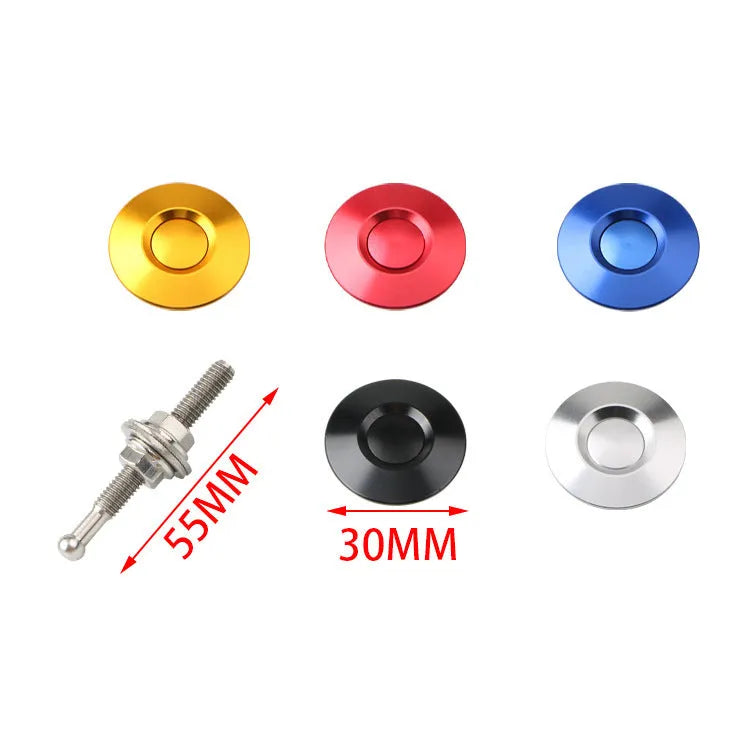 30mm diameter racing car engine cover lock in aluminium alloy with iron screw component