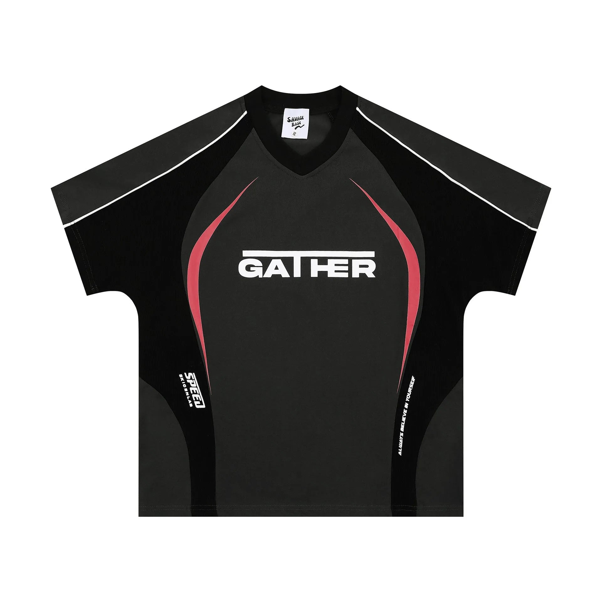 Men's loose fit t-shirt with colour matching letters print in black and apricot options