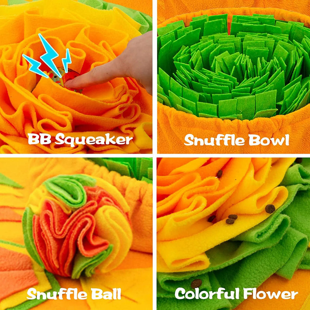 85x50cm polar fleece pet sniffing pad in cushion gift ball colour with treat hiding puzzle design