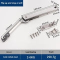 Cold rolled steel support rod for tatami cabinet elf flap-up doors with spring jackstay