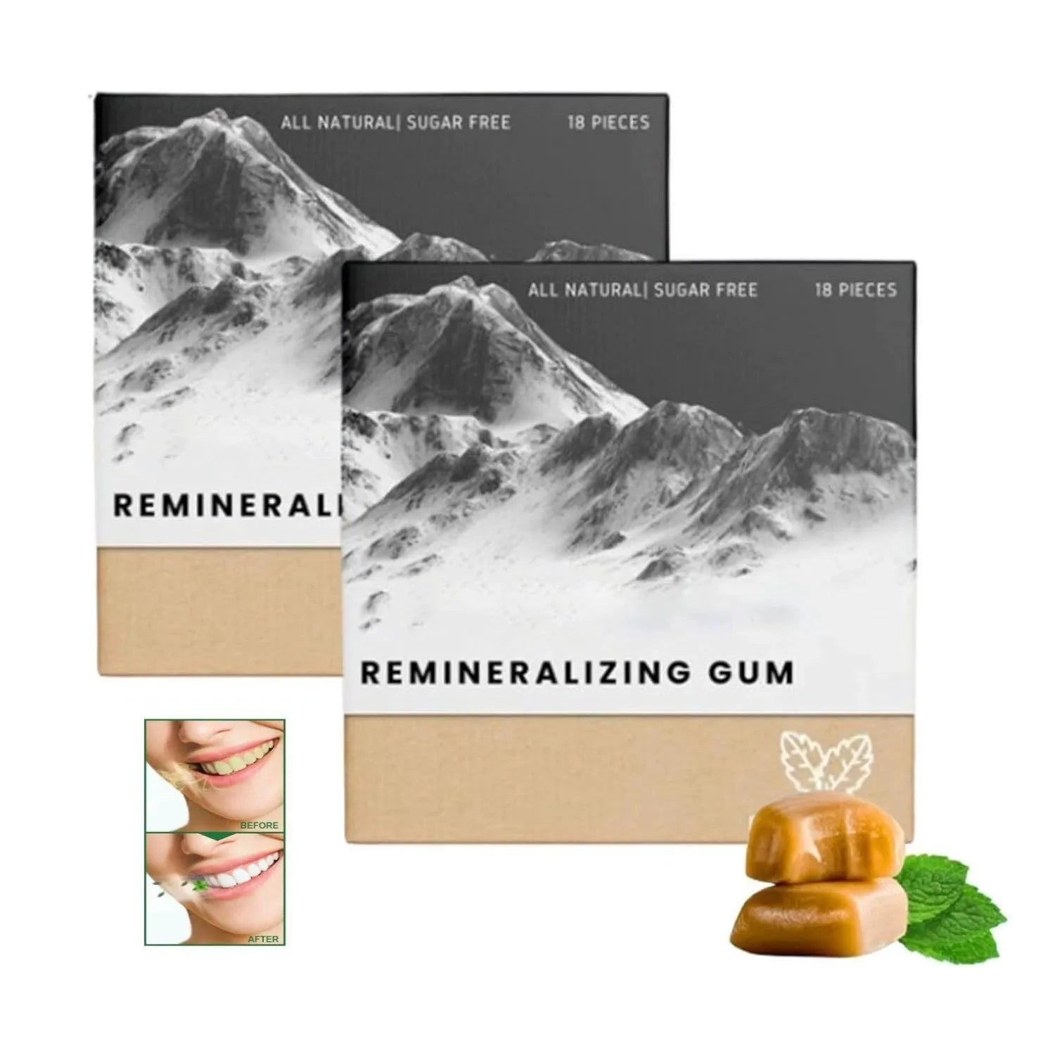 Frankincense mint supplement box containing 18 vegetarian-friendly capsules