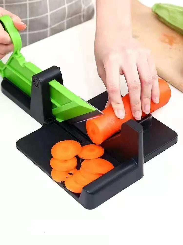 Green or red vegetable cutting machine with stainless steel blades for carrots and potatoes