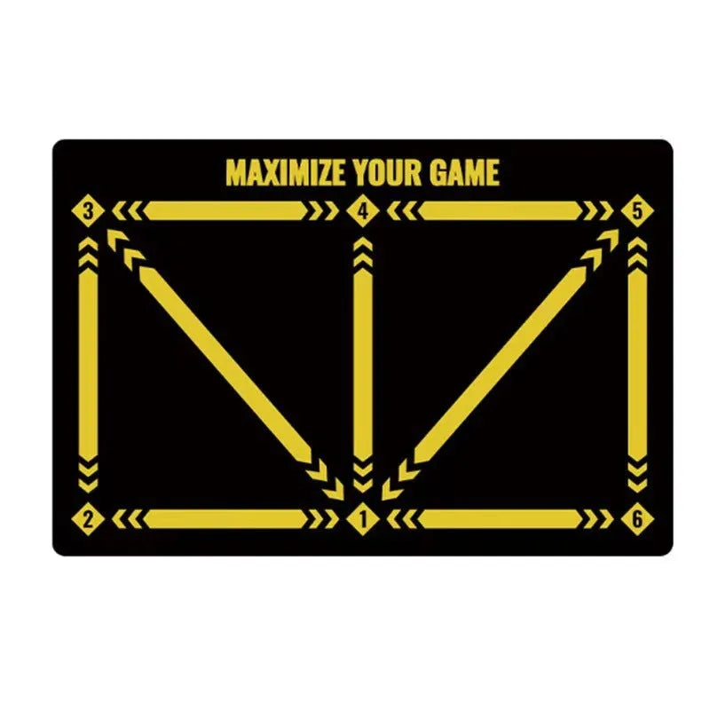 Rubber football training mat for indoor skill lifting practice with cushioned colour surface