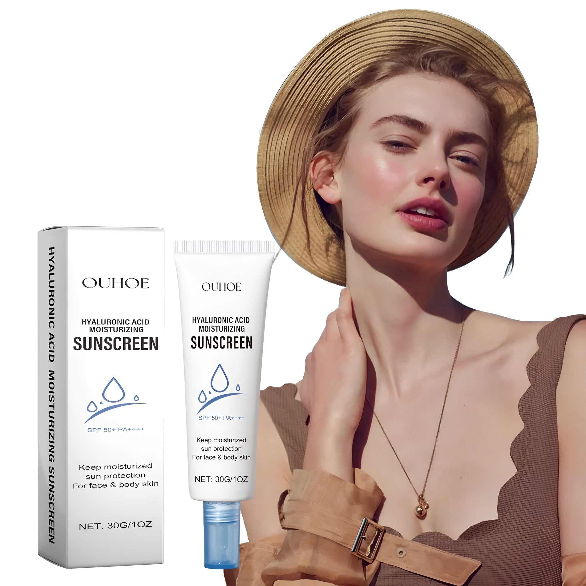 30g tube of moisturising protective lotion with UV isolation for export markets