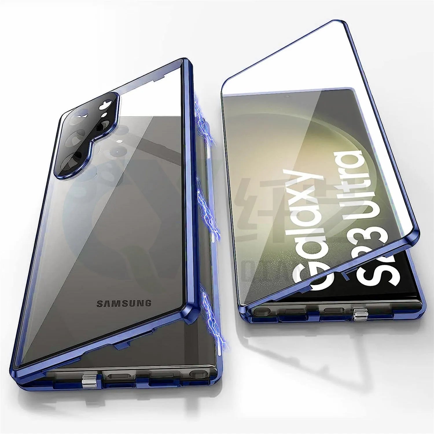 Samsung S24 Ultra magnetic phone case with mirror in multiple colour options.