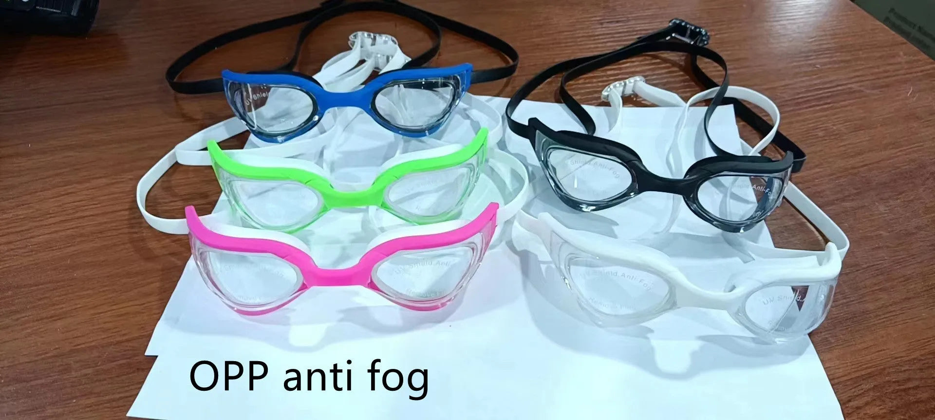 Racing HD anti-fog waterproof swimming glasses with silicone rubber and polycarbonate PC construction
