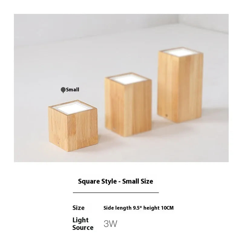 Solid wood surface mounted downlight in modern simple design for corridor and entrance lighting