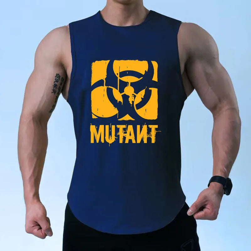 Loose fit training vest sleeveless shirt for gym workouts in multiple colour options