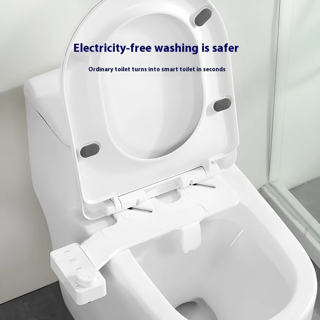 Pure white button wash cleaning tool with detachable components and regional plumbing fittings
