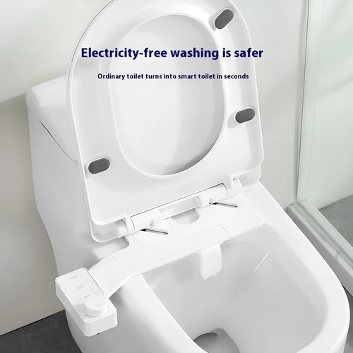 Pure white button wash cleaning tool with detachable components and regional plumbing fittings