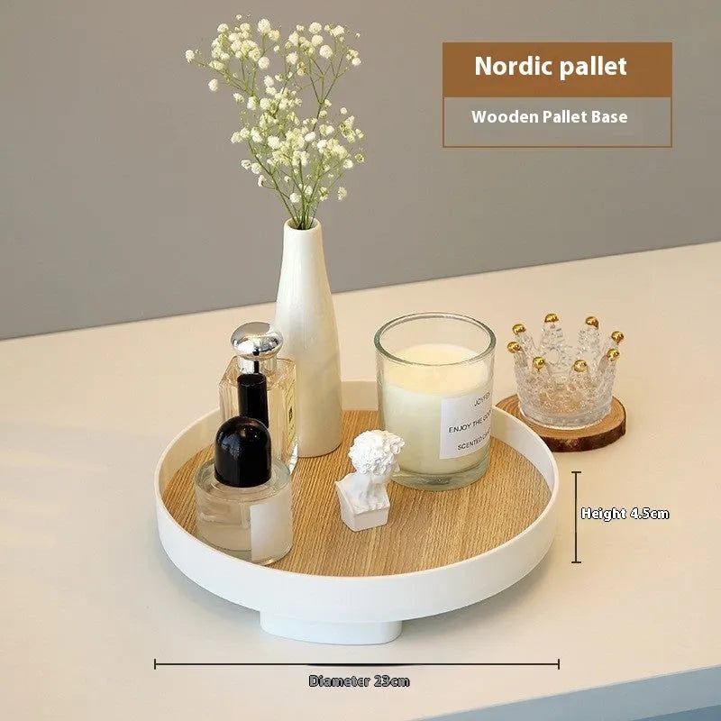 Large plastic tray in white colour for hallway key storage, dustproof desktop organiser