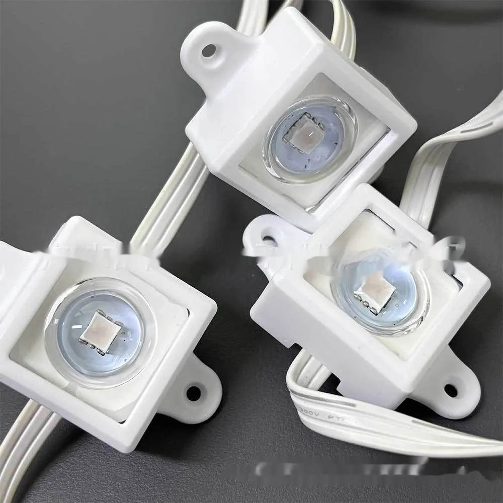 White plastic LED light protective lampshade with fixed bracket, dimensions 1.7cm by 6cm.