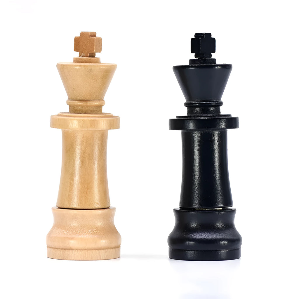 Wooden chess king USB 2.0 flash drive in beige colour with chess piece design