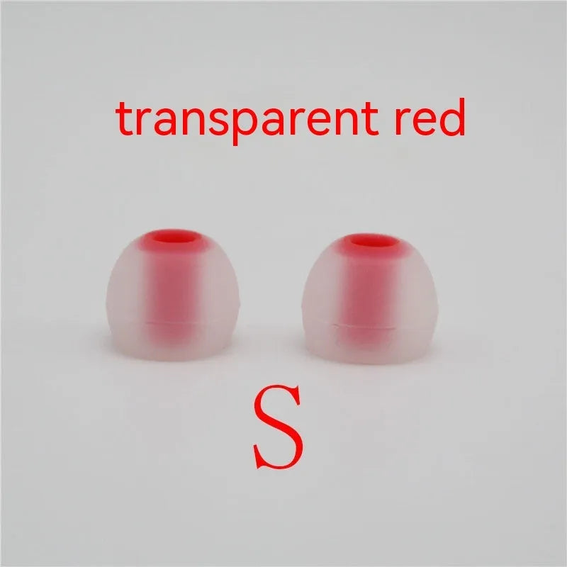 Two-tone silicone earphone sleeves for in-ear headphones with 3.8mm aperture
