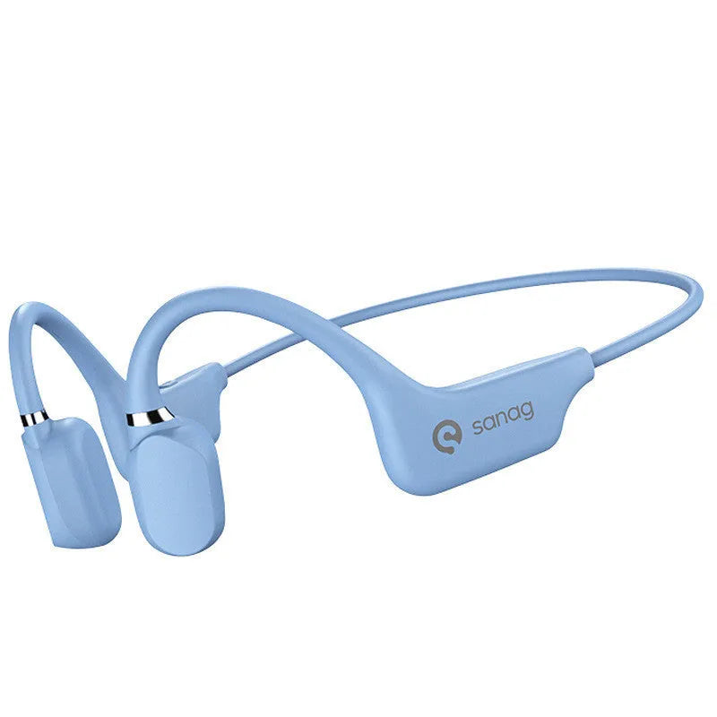 Bone conduction Bluetooth headphones with neckband in various colours for sports and running