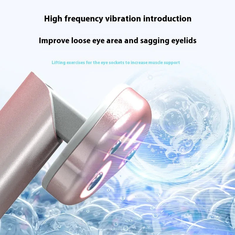 Gradient pink Cat's Paw Eye Beautification Instrument with micro-current vibration massage function