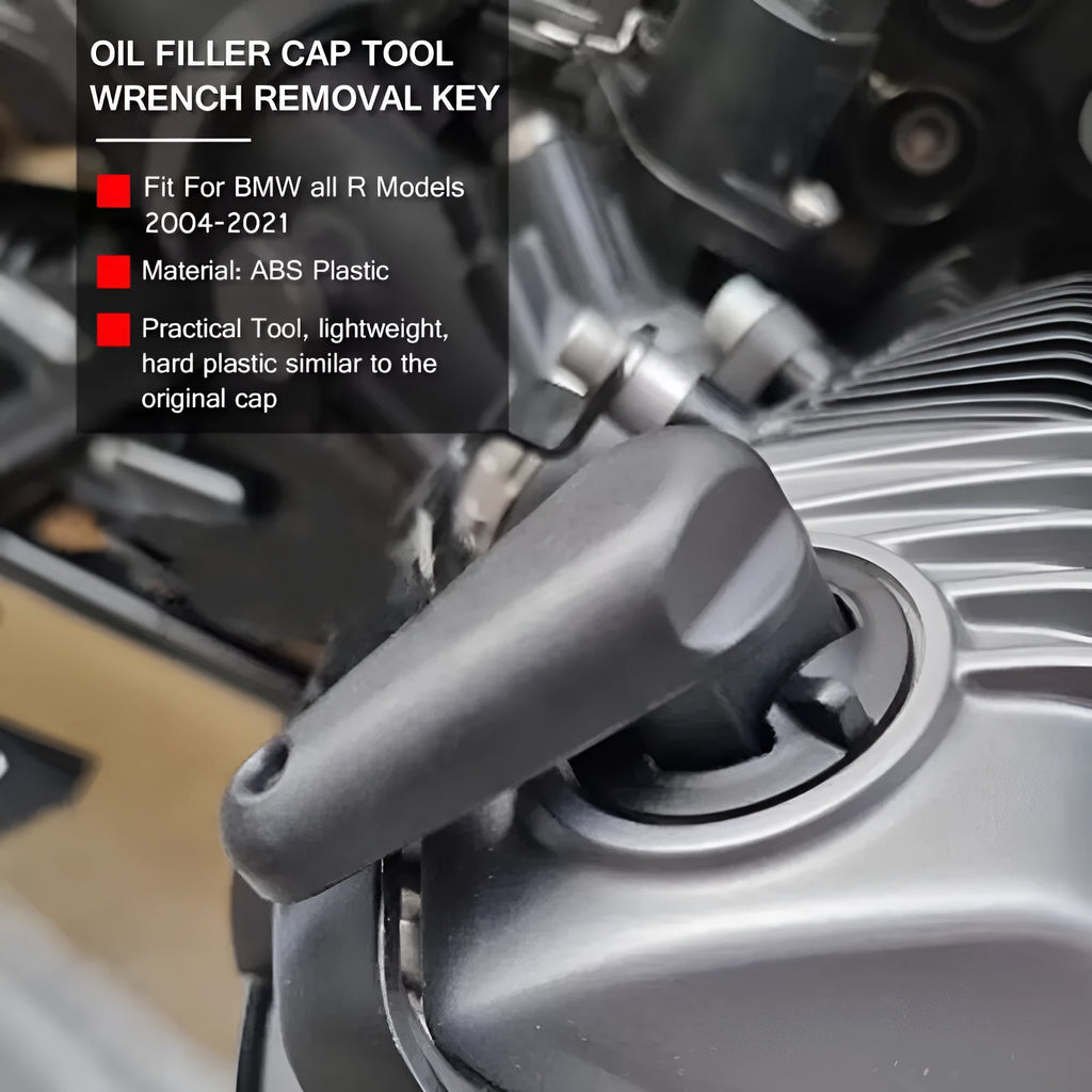 Black nylon quick release wrench for BMW motorcycle oil caps