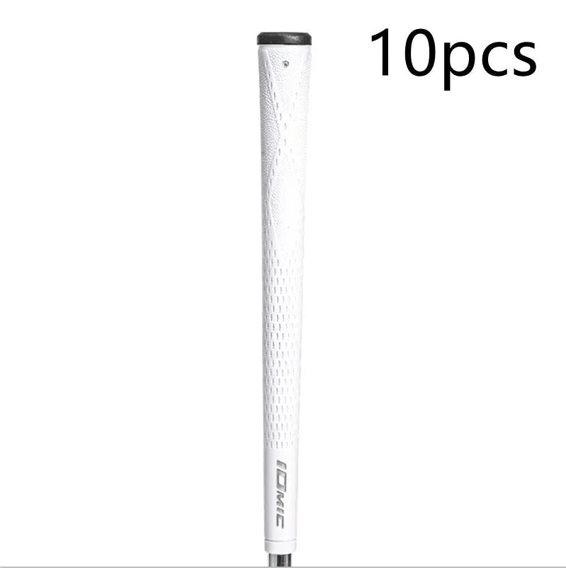 TPE/TPR golf club grip shown in various colour options including pink, red, blue, white, and black.