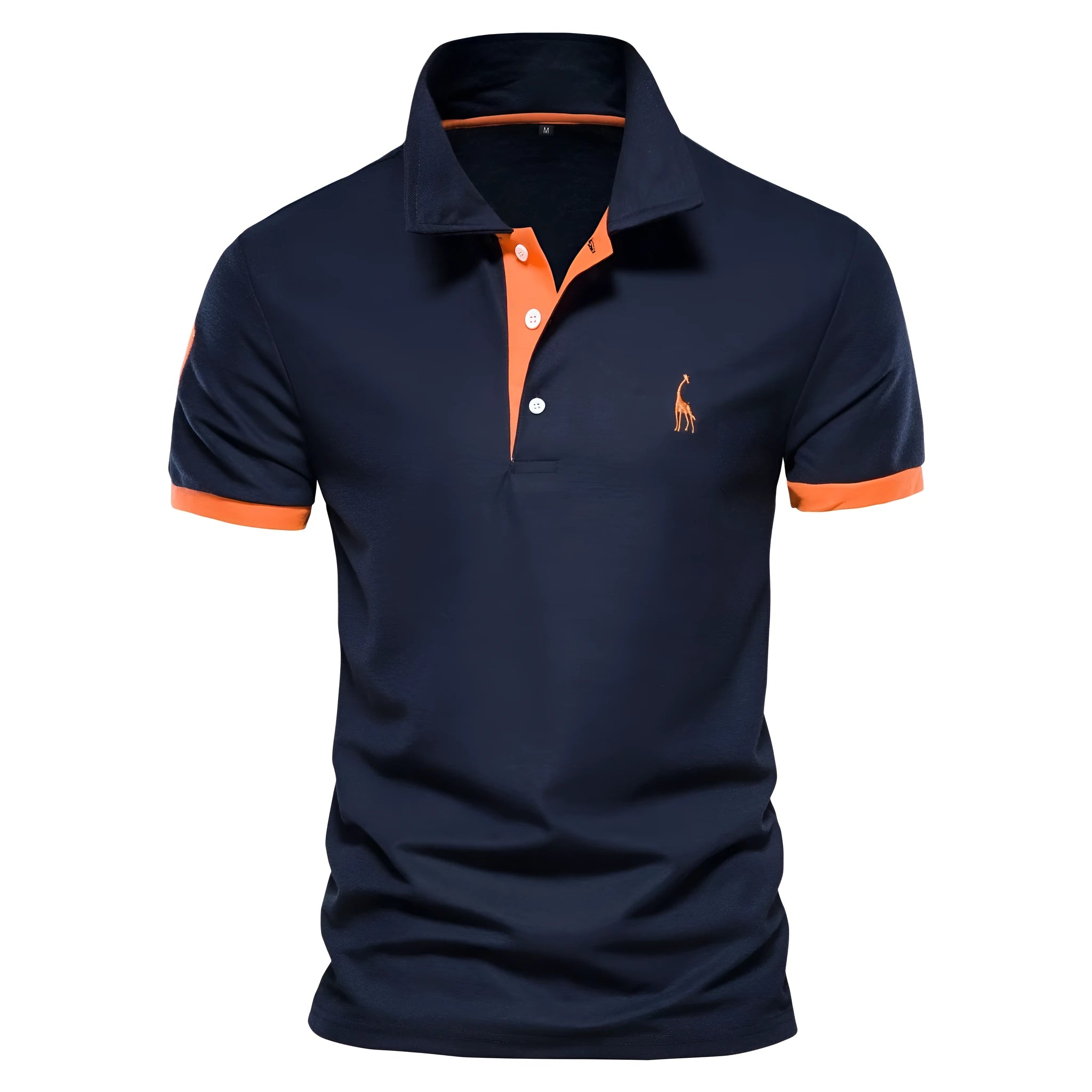 Men's slim fit T-shirt with embroidered deer design in multiple colour options