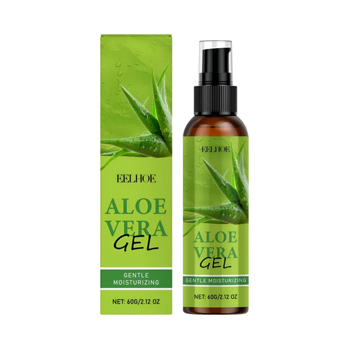 60g tube of clear aloe vera gel with hyaluronic acid for skin moisturising