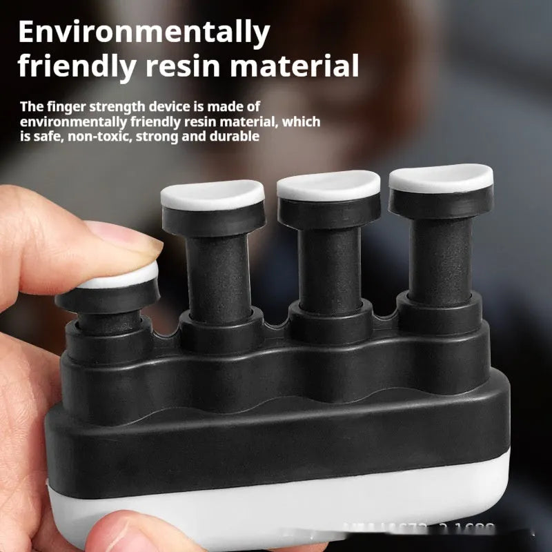 PP finger strength trainer for climbing, piano, and basketball, 9x2x7 cm, in all black colour